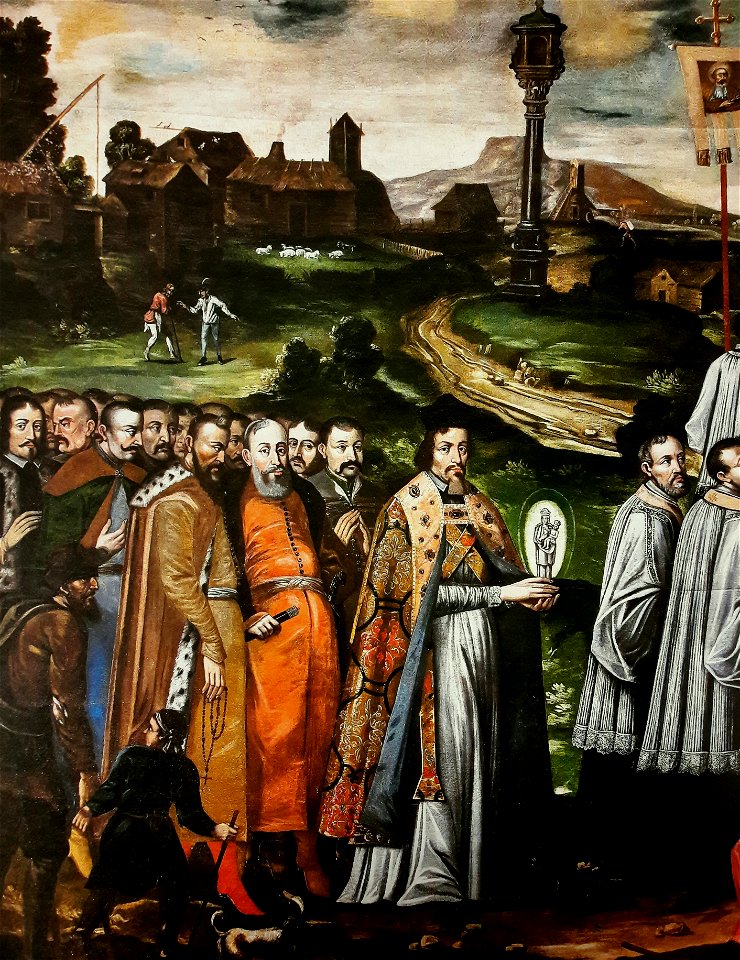 Wojciech H. z Piotrkowa Procession with the statue of Our Lady of Gidle (detail)