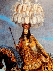 Thomas Leopold I in a costume for a horse-ballet (detail)