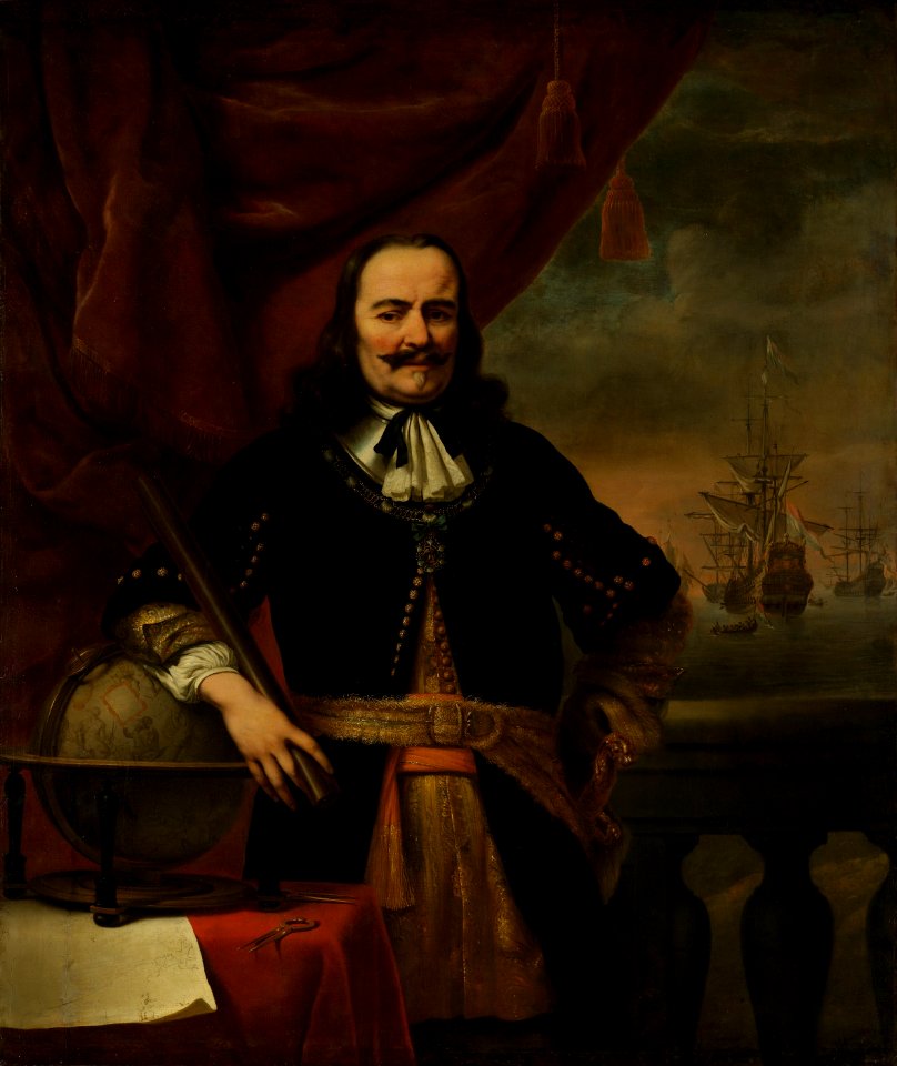 Portrait of Michiel de Ruyter by Ferdinand Bol Rijksmuseum Amsterdam SK-A-44