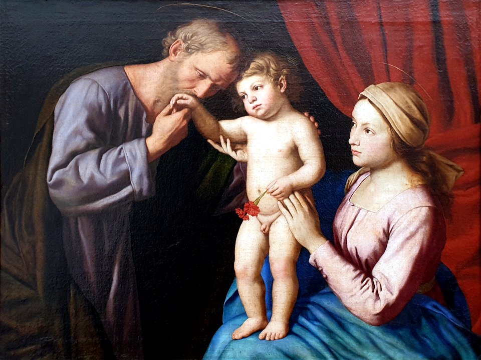 1675 Il Sassoferrato Die Heilige Familie Gemäldegalerie Kat.Nr. 458 anagoria