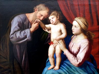 1675 Il Sassoferrato Die Heilige Familie Gemäldegalerie Kat.Nr. 458 anagoria