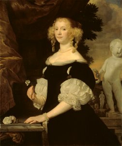 Tempel, Abraham van den - Portrait of a Woman. Free illustration for personal and commercial use.