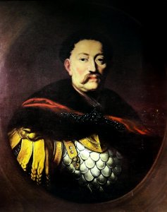 Schultz John III Sobieski in karacena with a crown