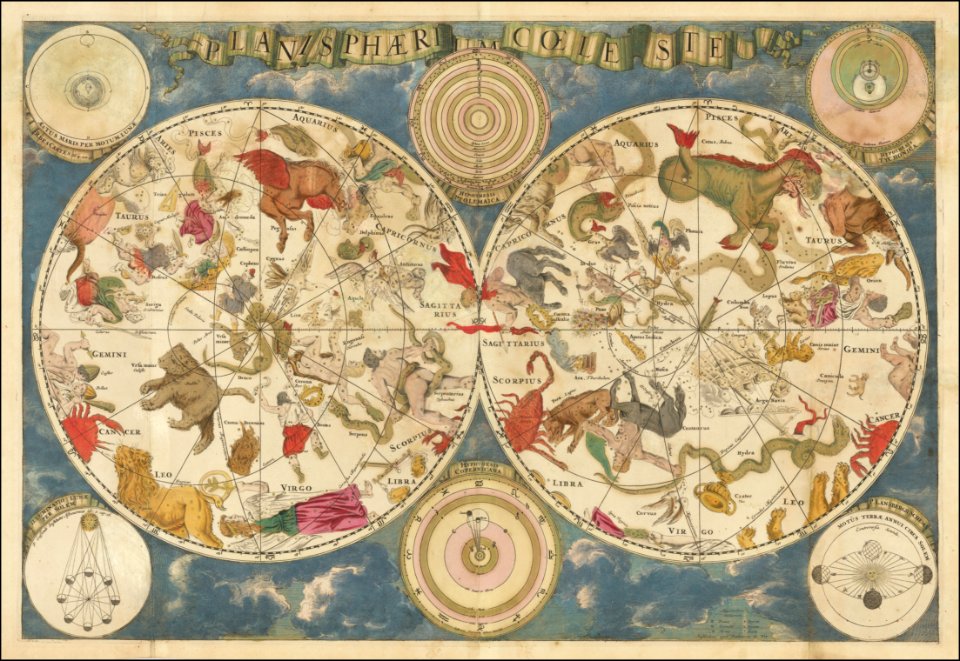 1680 Planisphaerium Coeleste by Frederik de Wit