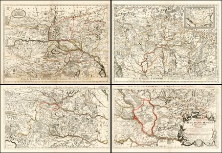 1688 map of the Kingdom Hungary by Vincenzo Maria Coronelli