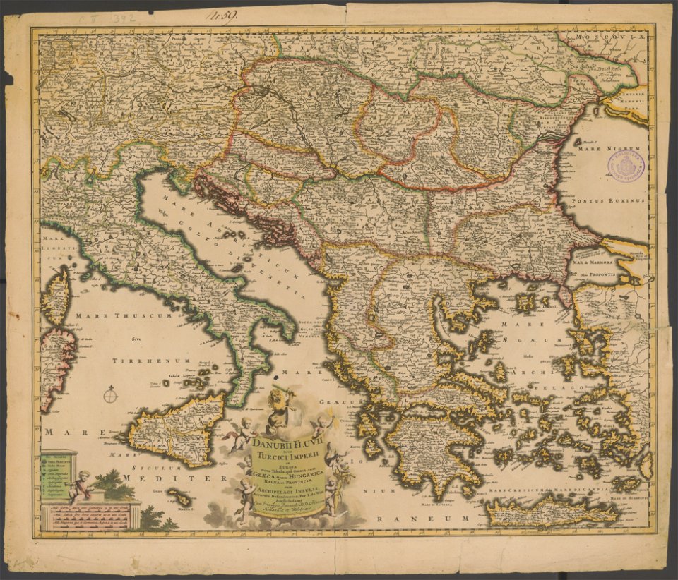 1700 map of the Turkish Empire in Europe
