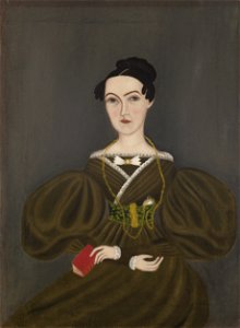 American - Woman with Butterfly Tie - 13-1981 - Saint Louis Art Museum