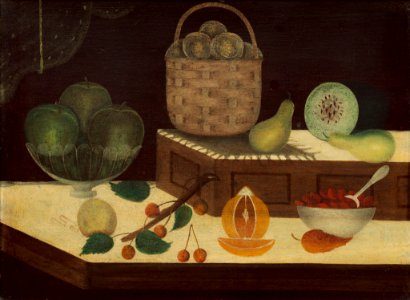 American 19th Century - Still Life of Fruit - 1967.20.6 - National Gallery of Art. Free illustration for personal and commercial use.