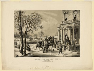 American country life- pleasures of winter - F.F. Palmer, del. ; lith. by N. Currier. LCCN90708500