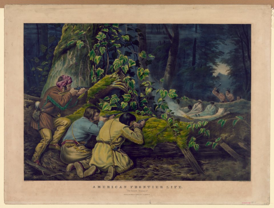 American frontier life- the hunter's stratagem LCCN90708530