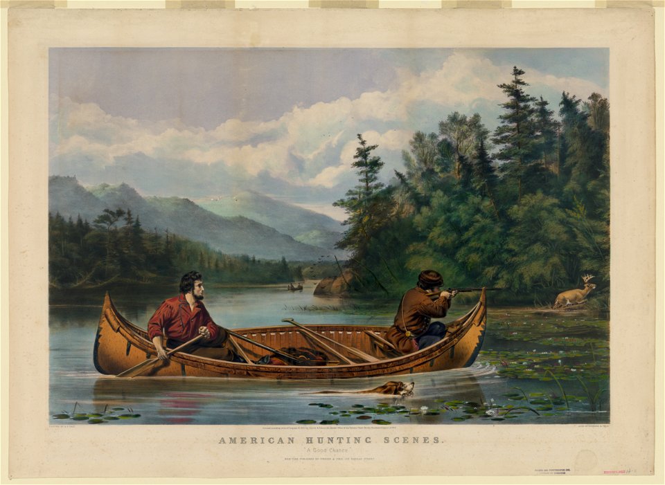 American hunting scenes- a good chance - painted by A.F. Tait ; lith. of Currier & Ives. LCCN90708556