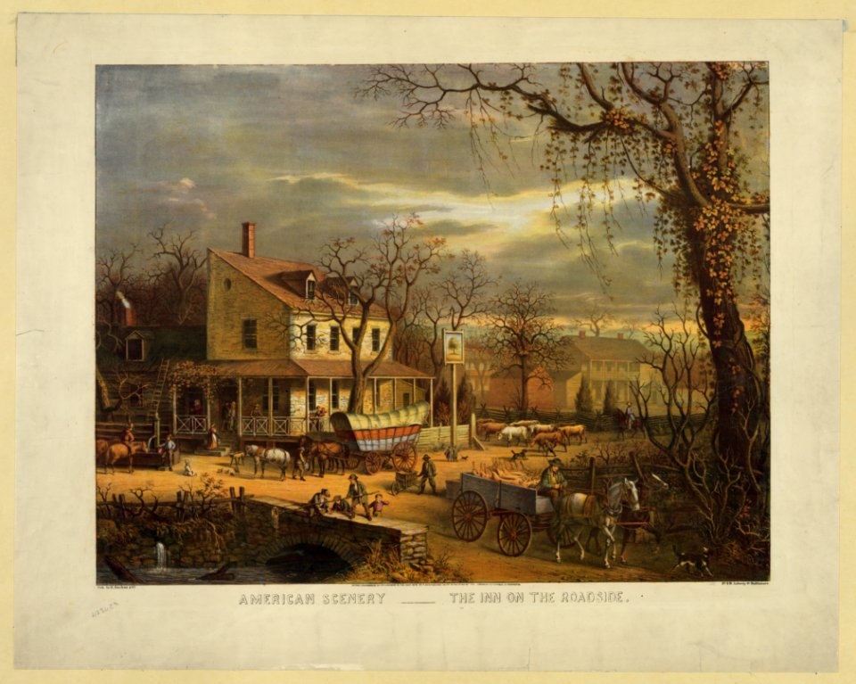 American scenery - the inn on the roadside LCCN2006678348