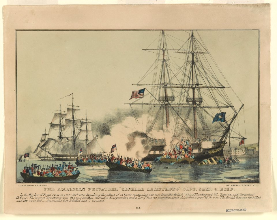American privateer General Armstrong Capt. Sam. C. Reid - lith. & pub. by N. Currier. LCCN90708611