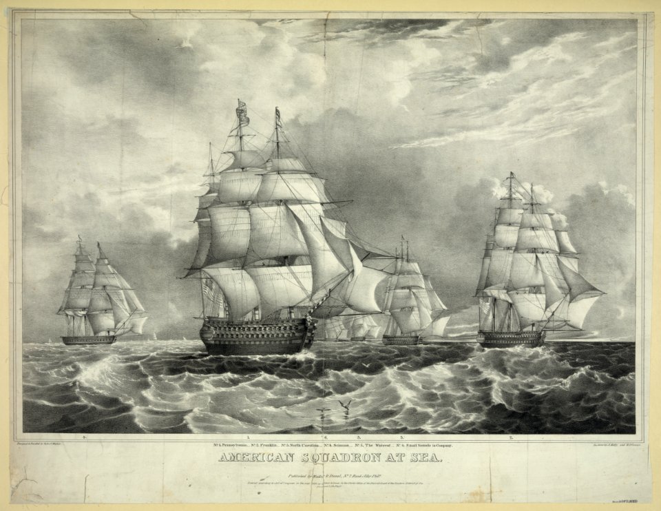 American squadron at sea LCCN2004669616