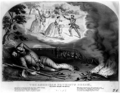 American patriots dream- the night before the battle LCCN90708610