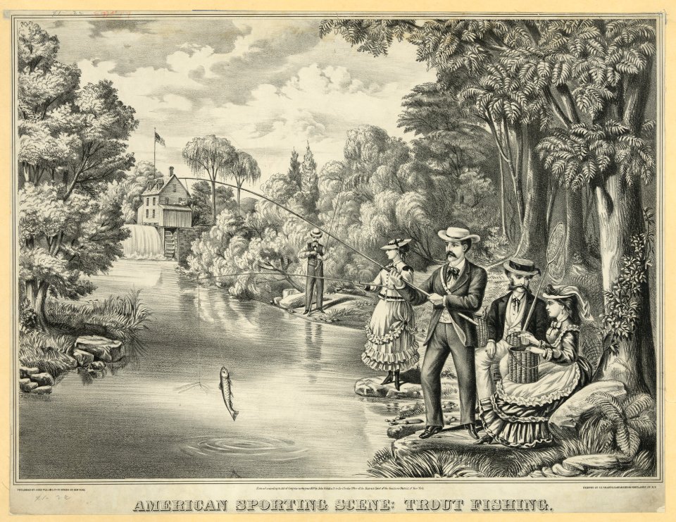 American sporting scene - trout fishing LCCN2006677472