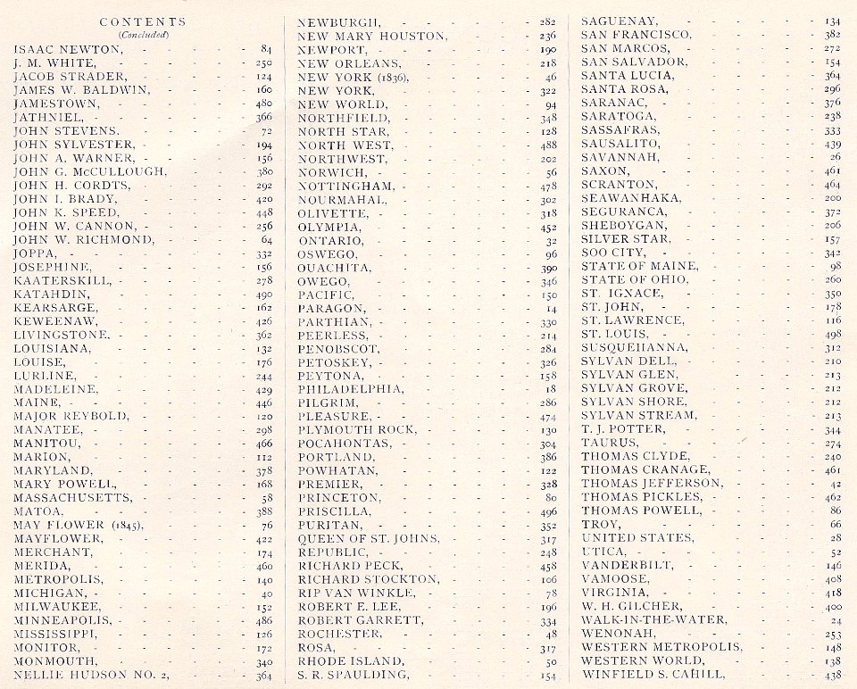American Steam Vessels list 02