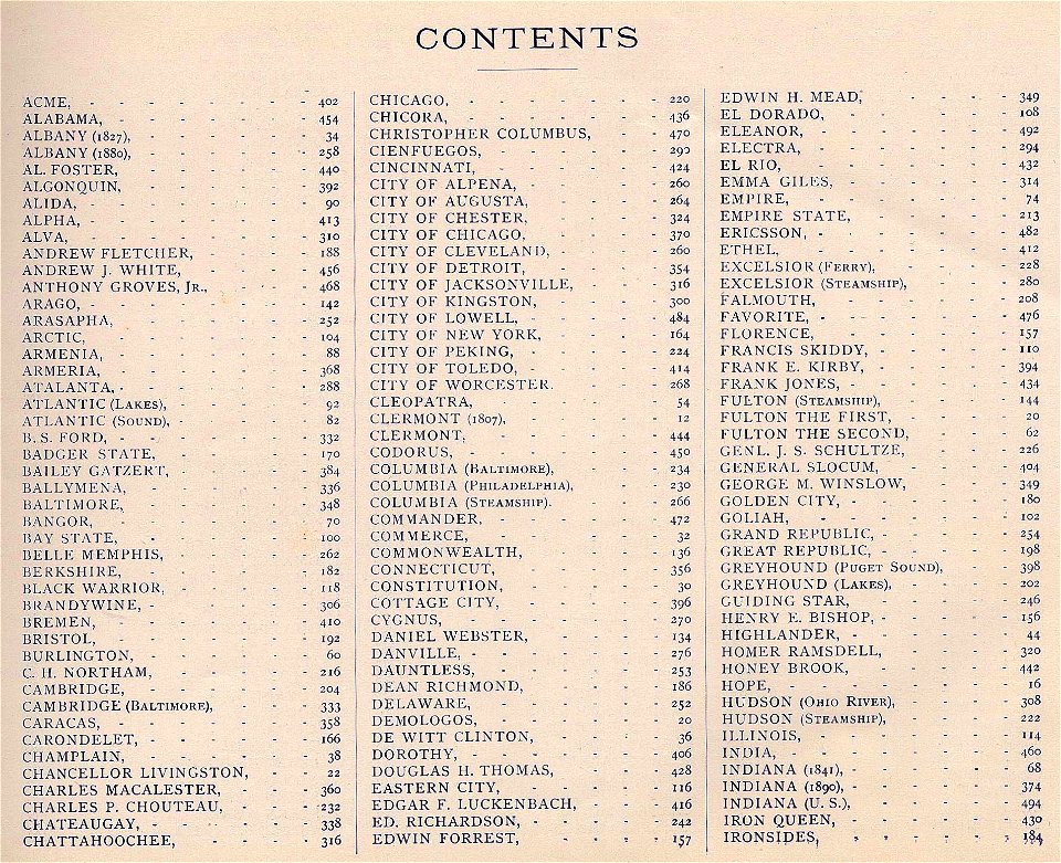 American Steam Vessels list 01