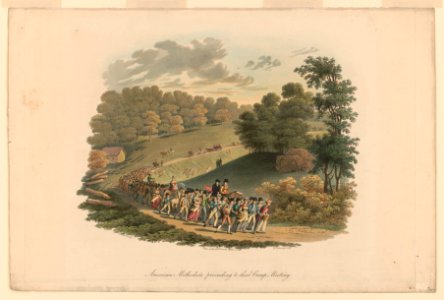 American methodists proceeding to their camp meeting - J. Milbert del. ; M. Dubourg sculp. LCCN95504484