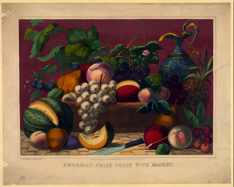 American prize fruit with basket - G. Spohni lith, Phila. LCCN2006677662