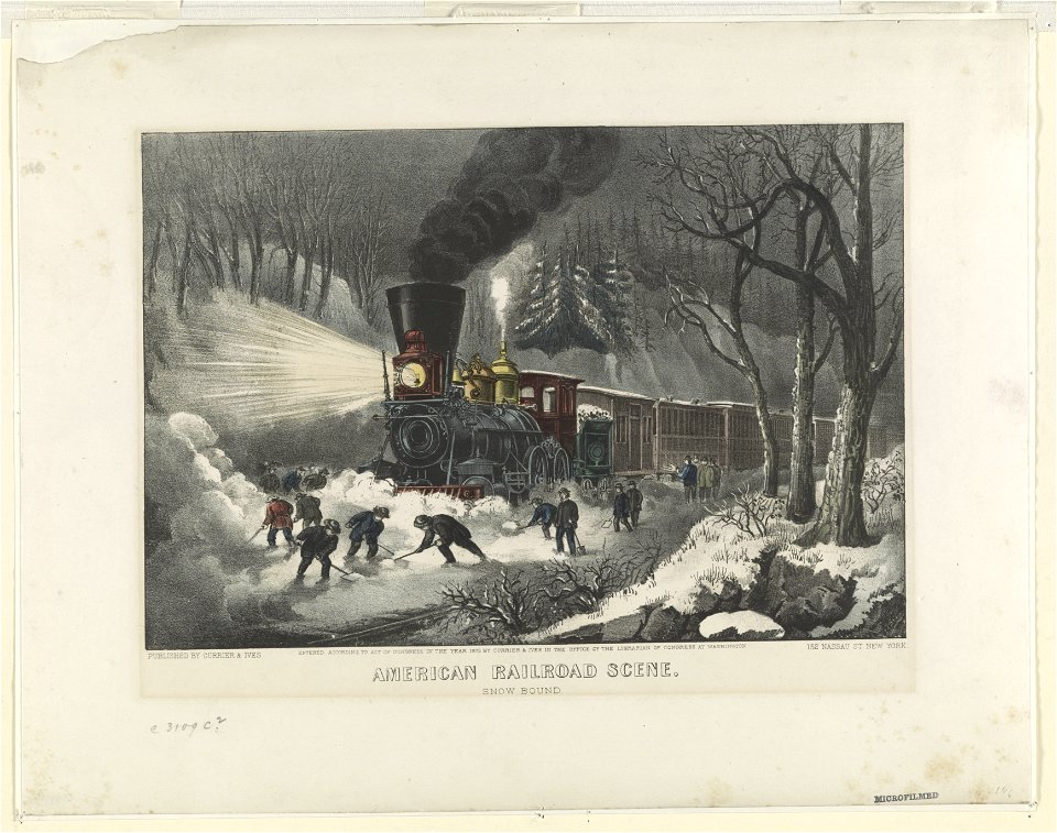 American railroad scene- snowbound LCCN90708619