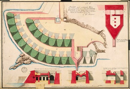 AMH-4525-NA Waterway for Fort Oostenburg at Trinconomale