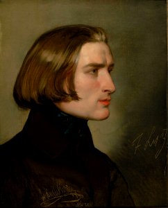 Portrait of Franz Liszt by Friedrich von Amerling