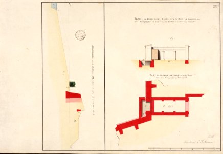 AMH-5406-NA Profiles relating to the fort of Tranquera at Melaka
