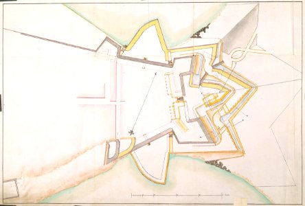 AMH-4507-NA Map of the fort at Trinconomale