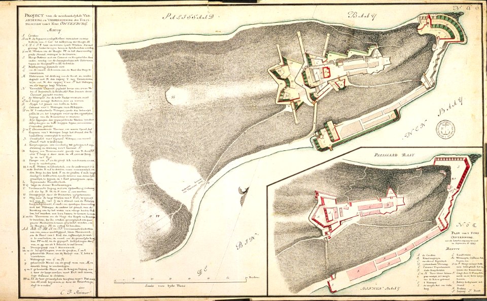 AMH-4524-NA Map of Fort Oostenburg at Trinconomale