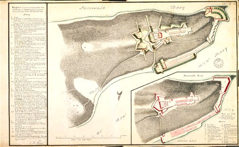 AMH-4524-NA Map of Fort Oostenburg at Trinconomale