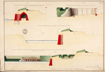 AMH-5409-NA Profiles relating to the fort of Tranquera at Melaka