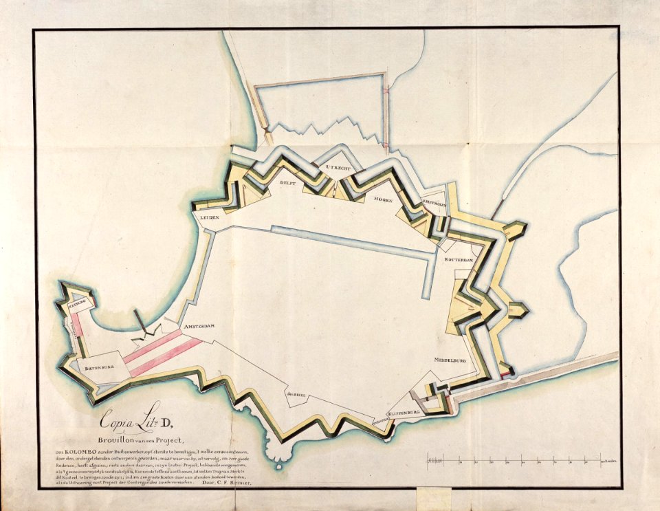AMH-5367-NA Plan for alterations to the castle at Colombo