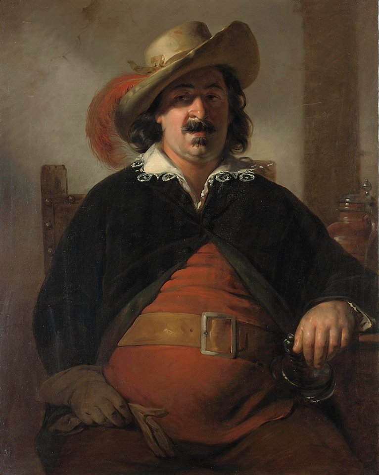 Amerling-The painter Ignaz Raffalt as Falstaff
