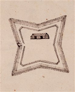 AMH-6386-NA Map of the fort on Mauritius