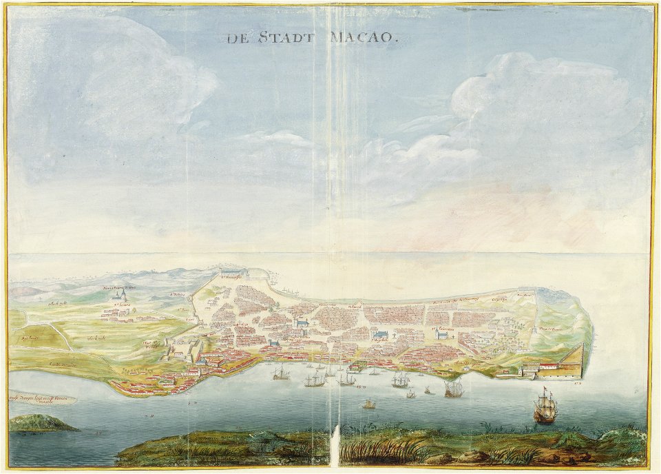 AMH-6030-NA Bird's eye view of the city of Macao