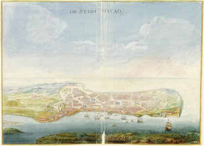 AMH-6030-NA Bird's eye view of the city of Macao