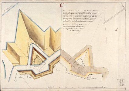AMH-5364-NA Plan for alterations to the castle at Colombo
