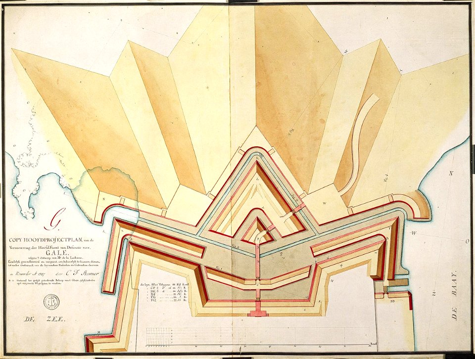 AMH-4543-NA Map of the fort at Gale