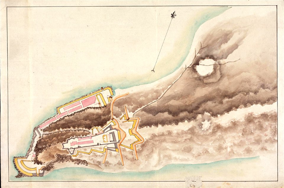 AMH-5378-NA Floor plan of fort Oostenburg