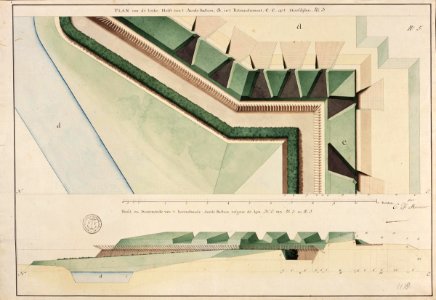 AMH-5408-NA Profiles relating to the fort of Tranquera at Melaka