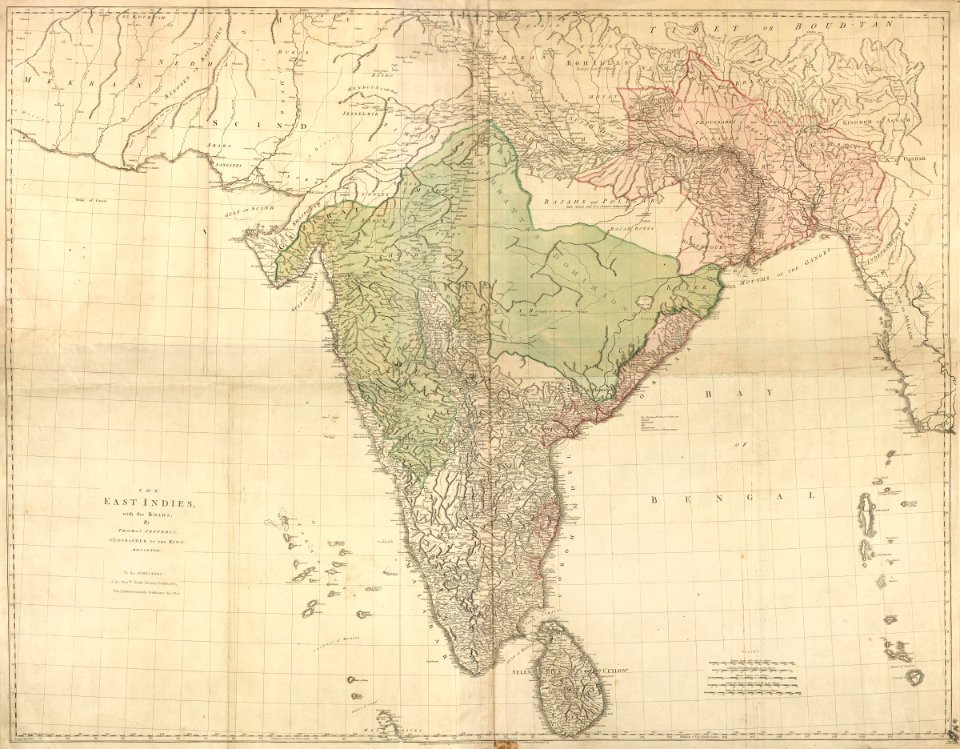 AMH-6098-NA Map of India