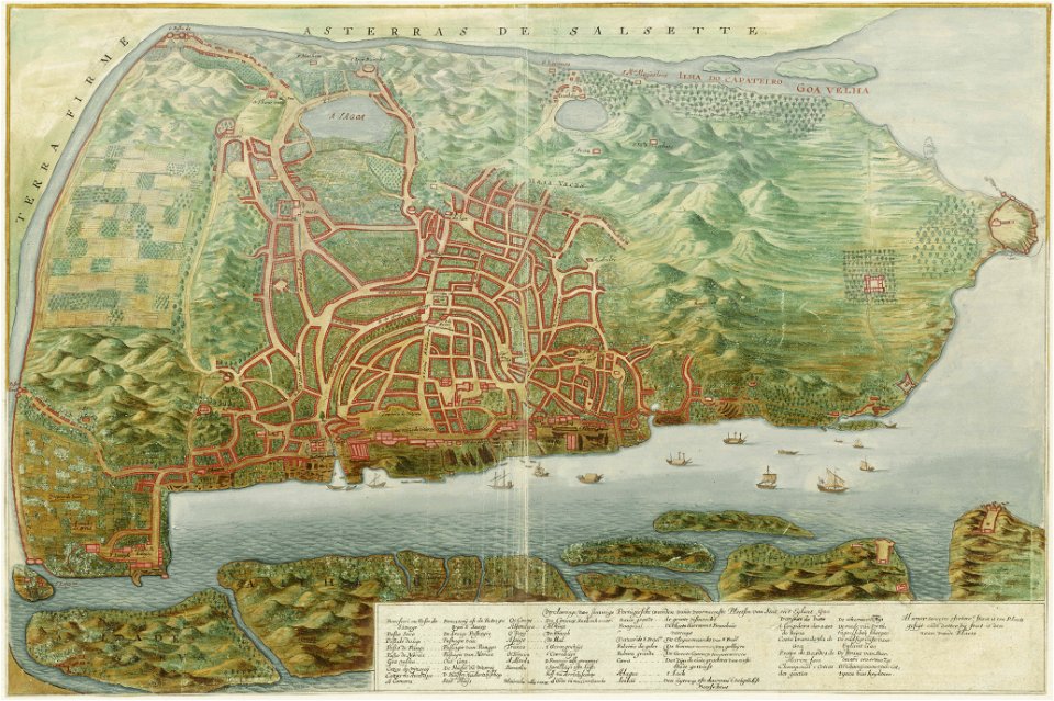AMH-6152-NA Map of the city of Goa