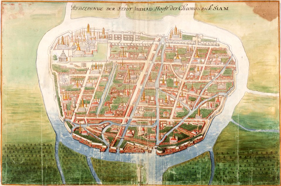 AMH-5626-NA Bird's eye view of the city of Judja