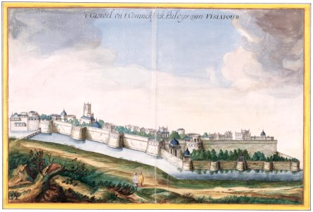 AMH-6163-NA View of the castle of Visiapour