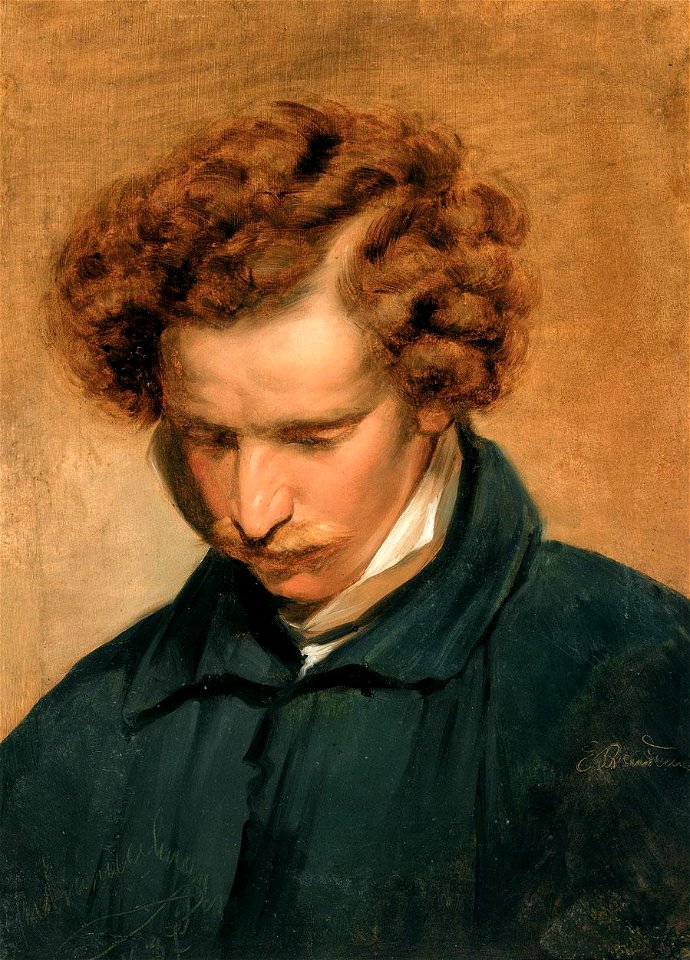Friedrich von Amerling - Portrait Eduard Julius Friedrich Bendemann (1837)