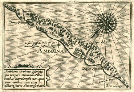 AMH-6469-KB Map of the island of Amboina