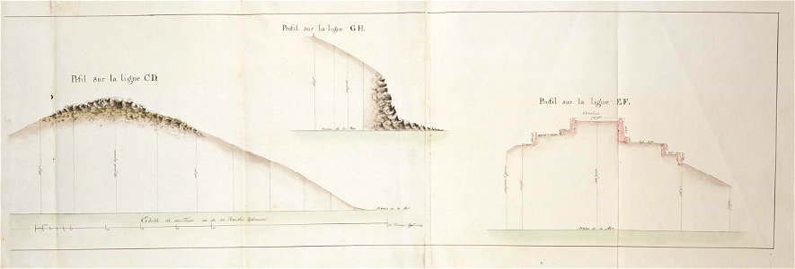 AMH-6070-NA Profiles of fort Oostenburg