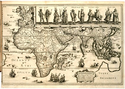 AMH-6459-KB Map of Europe, Africa and Asia