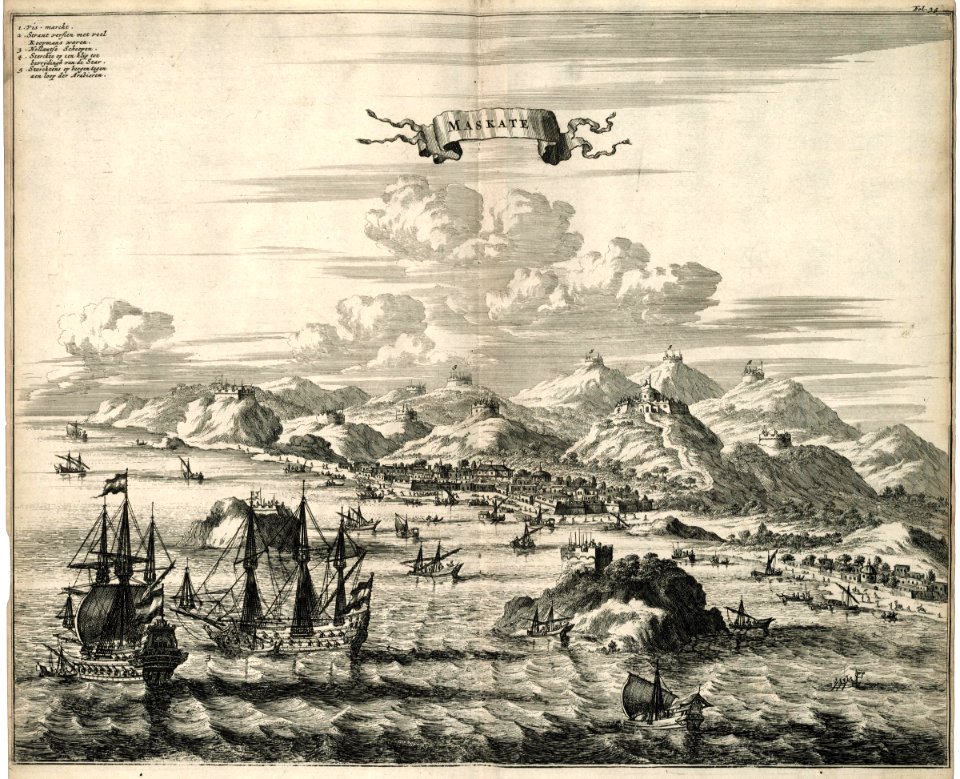 AMH-6607-KB View of the city of Mascate